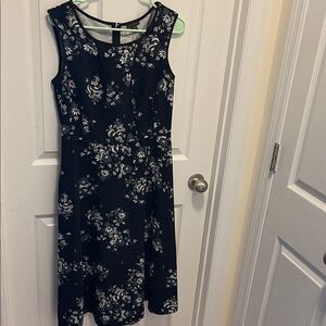 Ann Taylor black-flowered dress